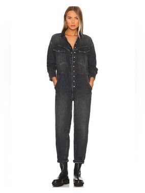 Free People denim jumpsuit 🕶️